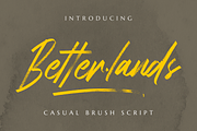 Betterlands - Casual Brush Script, a Handwritten Font by MJB Letters (Thumbnail 1 of 10)