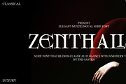 Zenthalia — Elegant Serif Font, a Sans Serif Font by the-sastra (Thumbnail 1 of 8)