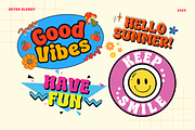 Retro Blendy - Retro Display Font, a Font by Sronstudio (Thumbnail 5 of 12)