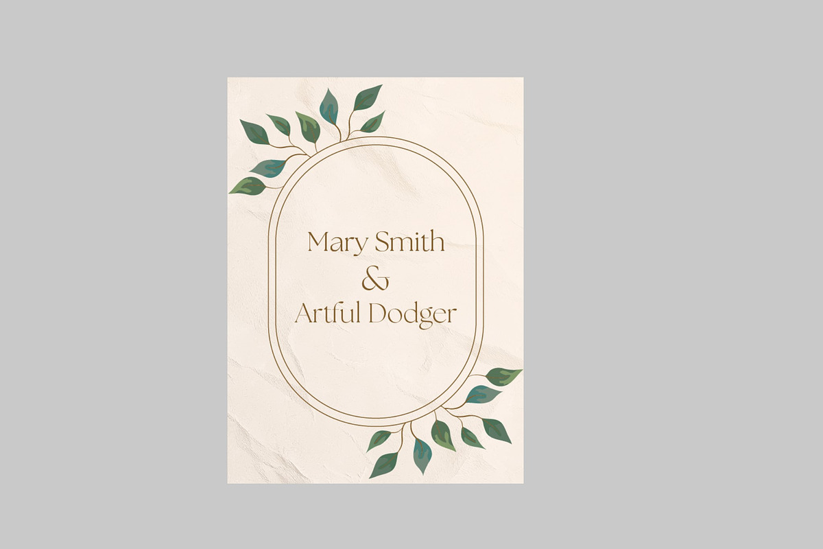 Elegant Wedding Invitation Suite, a Templates & Theme by studiogstock (Photo 4 of 4)
