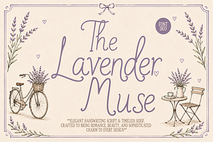 The Lavender Muse Font Duo