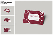 Clean Gift Card Mockup, an Advertising Mockup by Gatamotion (Thumbnail 1 of 5)