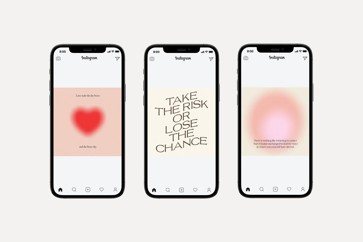 Instagram Quotes Posts Stories PS, a Social Media Template by Love Radiation Studio (Photo 4 of 22)