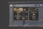 Parisian vintage storefront 3, an Architecture 3D Model by happy brush (Thumbnail 6 of 10)