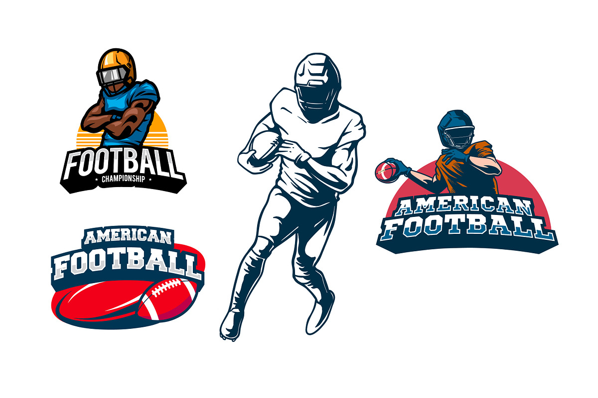 American Football badge BUNDLE, a Sport Illustration by grindstudio (Photo 4 of 4)