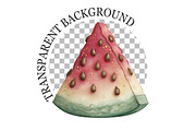 Whimsical Summer Watermelon Clipart, a Seasonal Illustration by Rose Art (Thumbnail 5 of 6)