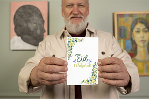Eid Mubarak Attractive card, a Card Template by MS Designer