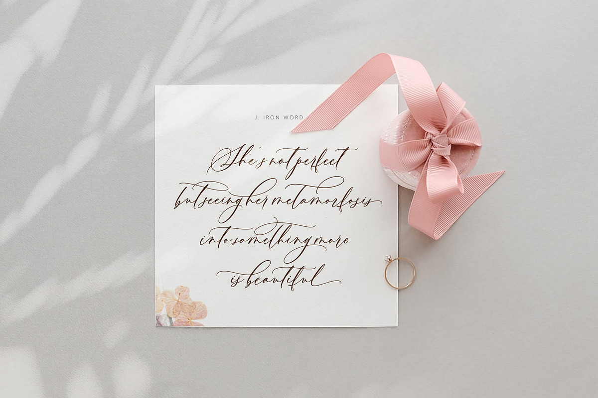 Asley Bethany, a Script Font by JamalCreativeStudio (Photo 8 of 8)
