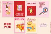Retro Picnic & Affirmations Posters, a Food Illustration by nadispasibenko (Thumbnail 4 of 14)