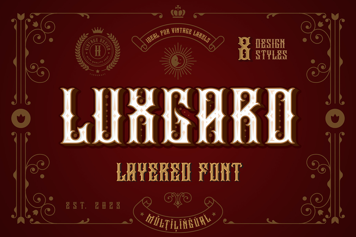 Luxgard, a Font by Sentavio (Photo 1 of 12)