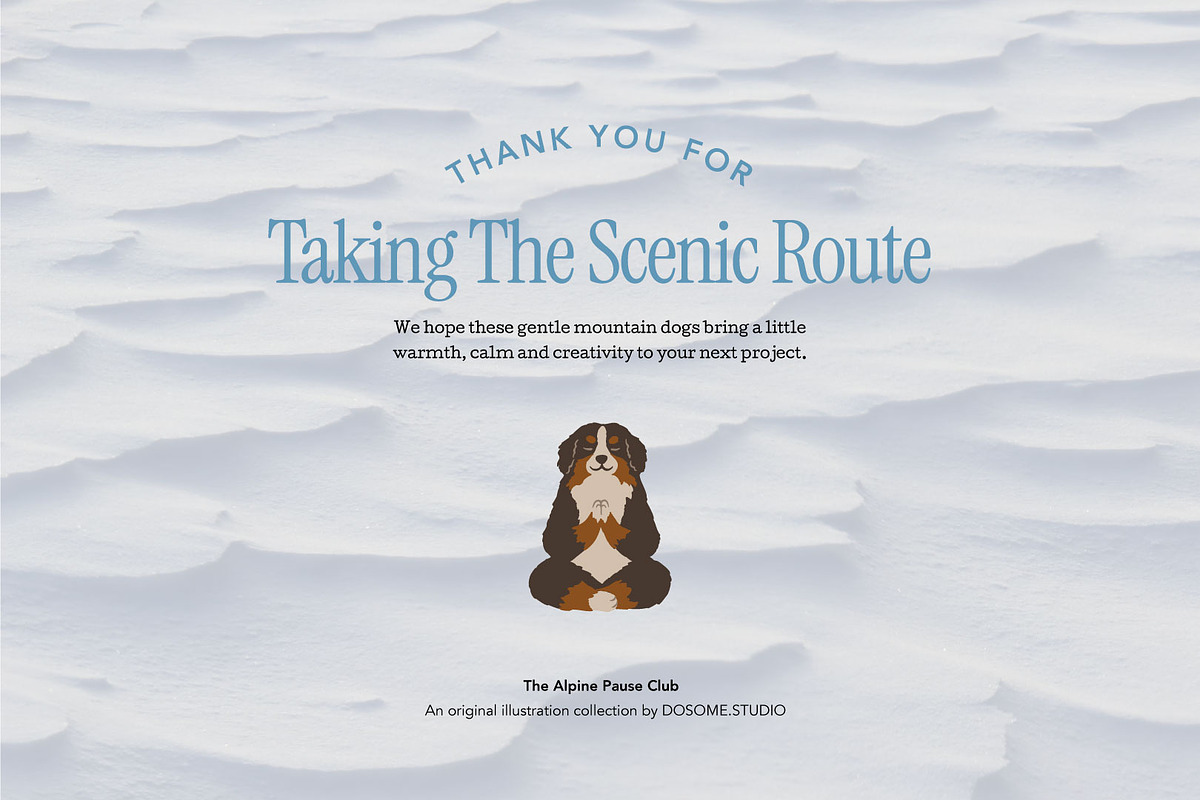 Bernese Mountain Dog Yoga Collection, an Animal Illustration by dosome.my (Photo 10 of 10)