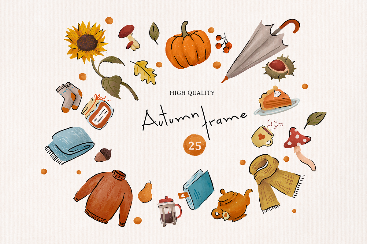 Hello Autumn Collection, a Graphic by Cyrografik Shop (Photo 1 of 5)