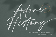 Adore History - Handwritten Font, a Script Font by MJB Letters (Thumbnail 11 of 11)