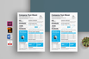 Company Fact Sheet | Word & Indesign, a Flyer Template by obayes (Thumbnail 1 of 3)