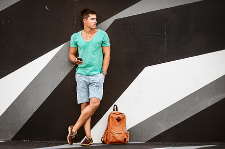 handsome stylish fashin young man, a Person Photo by New York Art Store