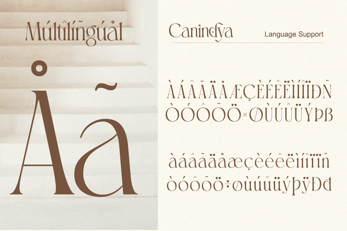 Canindya - Modern Elegant Luxury, a Serif Font by Qweera Studio (Photo 10 of 12)