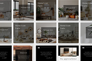 100 Mortgage Broker Posts Black, a Social Media Template by ZoaniDesign (Thumbnail 8 of 10)