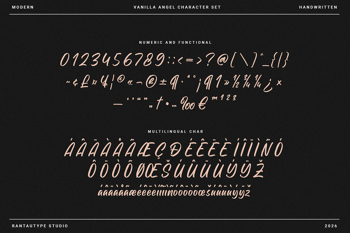 Vanilla Angel a Handwritten Font, a Handwritten Font by RantautypeStudio (Photo 15 of 15)