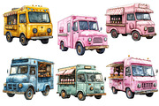 Summer Ice Cream Truck Clipart PNG, an Illustration by Designworld (Thumbnail 2 of 6)