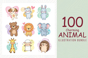 Charming animal illustrations bundle, an Animal Illustration by Sofia's Fashion