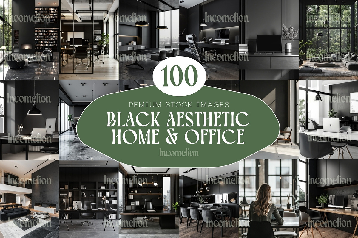 100 Black Aesthetic Home & Office, an Arts & Entertainment Photo by Incomelion (Photo 1 of 7)