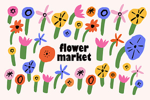 FLOWER MARKET 3 Graphics Bundle