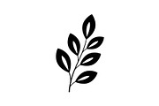 Botanical Leaf Silhouette Bundle, an Illustration by Creativeshirt (Thumbnail 10 of 51)