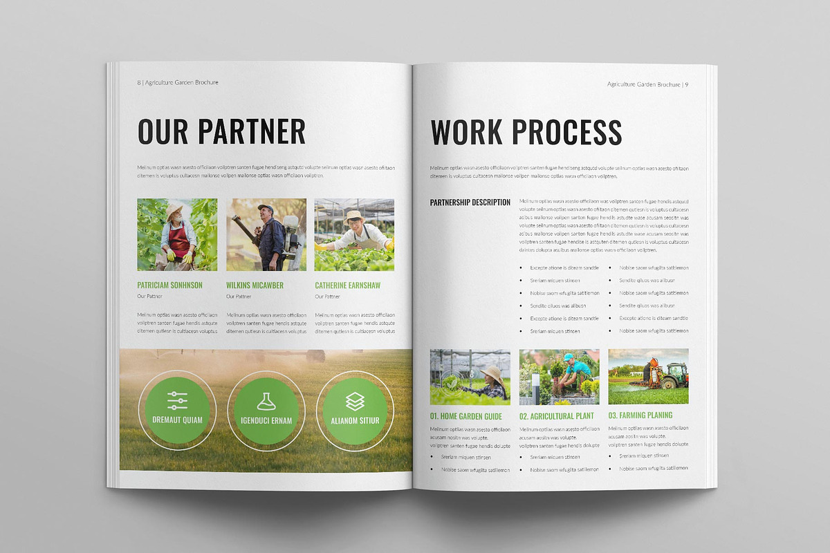 Agriculture Garden Brochure Template, a Brochure Template by E-Type (Photo 4 of 7)