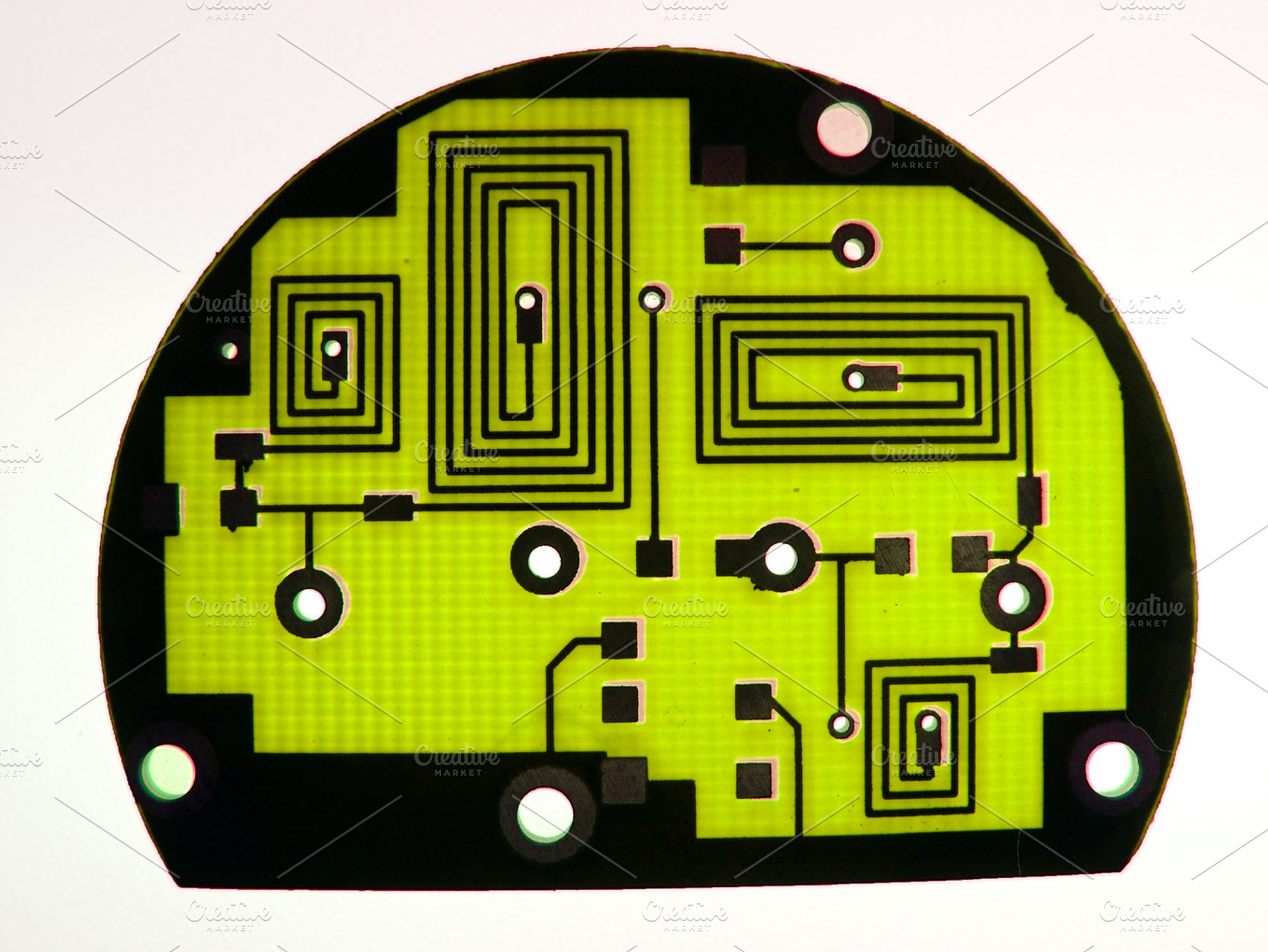 Circuit board stock photo containing backgound and texture