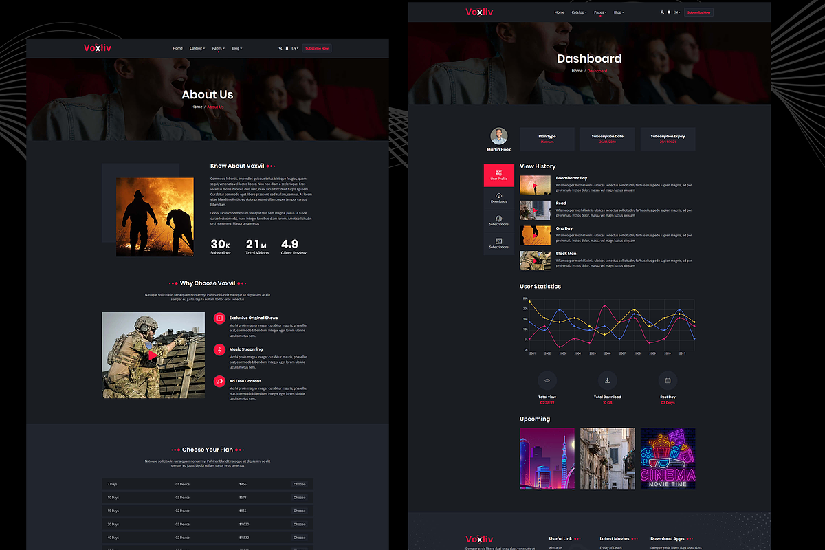 Voxliv - Video On Demand Template, a HTML Template by THESOFTKING (Photo 3 of 3)