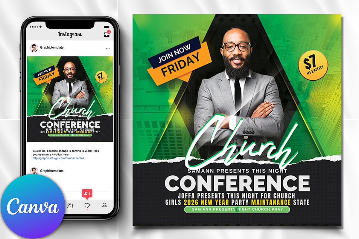 Church Conference Flyer | Canva Flye, a Social Media Template by Business Flyers (Photo 1 of 2)