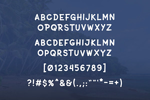 Sublime Beach Halloween Brush Font