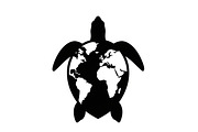 World Map Sea Turtle Bundle, an Illustration by Gaye Art (Thumbnail 3 of 31)