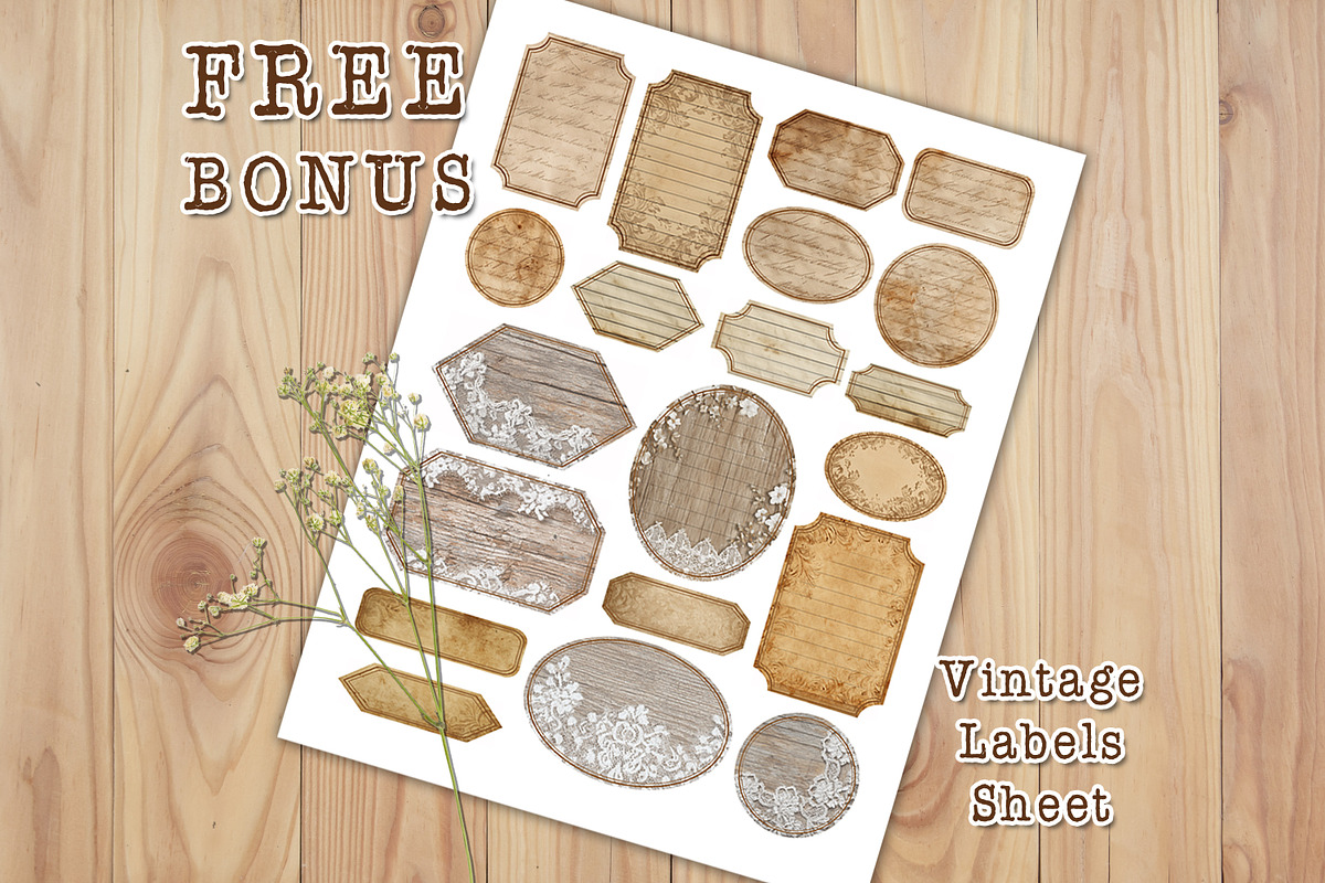 Distressed Dark Antique Script Paper, a Background Graphic by V Design Creator (Photo 11 of 12)