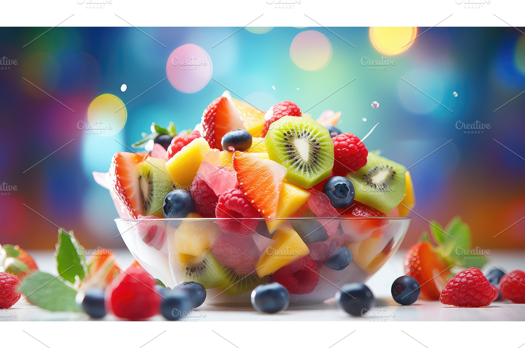 tasty blur food background ai, a Food & Drink Photo by pikepicture