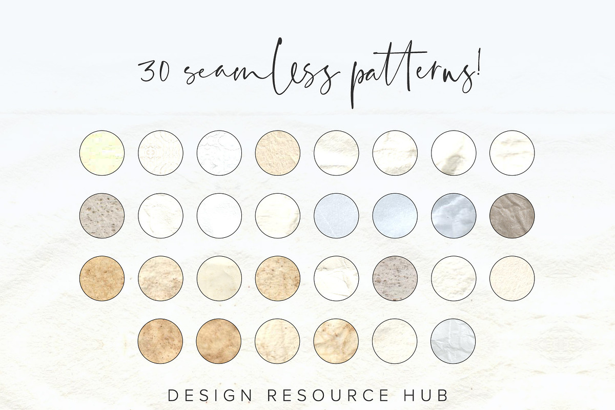 Pale Papers Photoshop Styles, a Layer Style Add-On by Design Resource Hub (Photo 3 of 5)