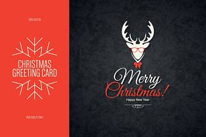 Christmas and New Year greeting card