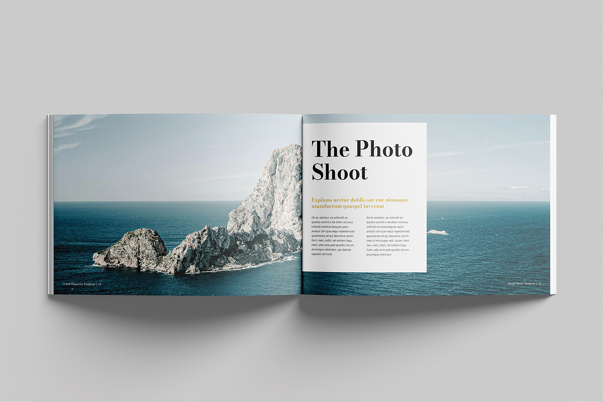 Travel Magazine Template Landscape preview 7