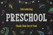 PRESCHOOL - Chalk Font, a Handwritten Font by Mozatype (Thumbnail 1 of 10)