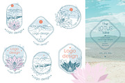 6 vector logo designs, a Branding & Logo Template by Nadia Murash (Thumbnail 1 of 6)