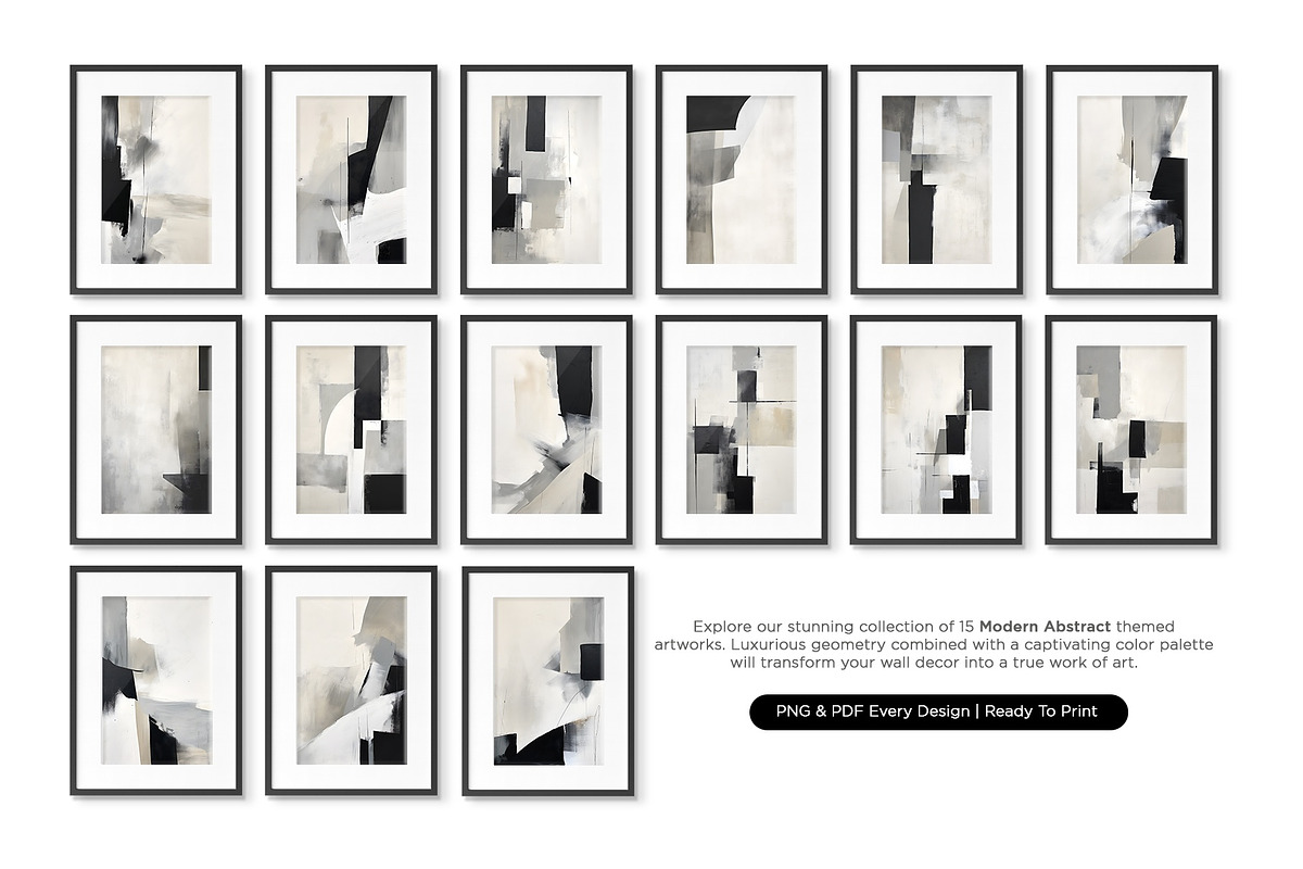 Abstract minimalist  Modern Painting, a Decorative Illustration by Vibrand Studio (Photo 2 of 11)