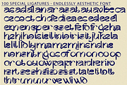 Endlessly Aesthetic - Unique Font, a Sans Serif Font by 177Studio (Thumbnail 8 of 8)