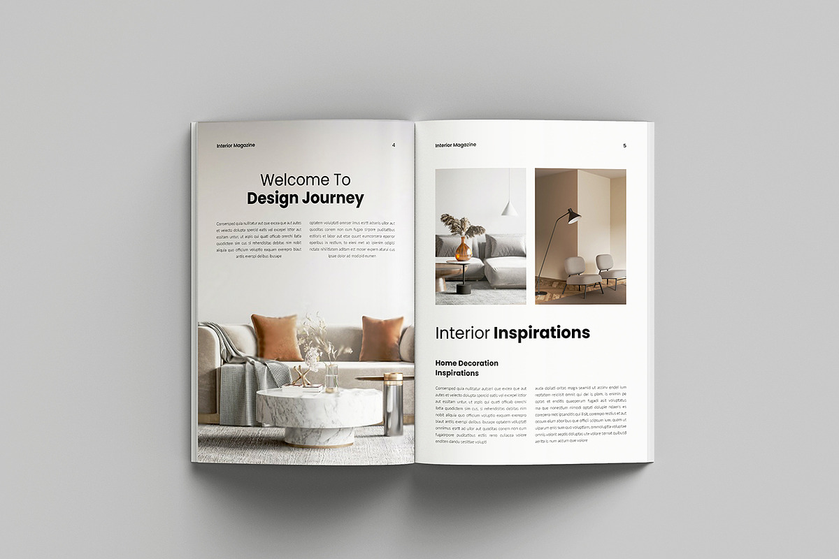 Interior Design Magazine Template, a Magazine Template by Spark_Creative (Photo 3 of 12)
