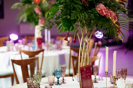 decoration of the banquet hall in colors of the Maracan style, a Holiday Photo by Weddings, People, Travel