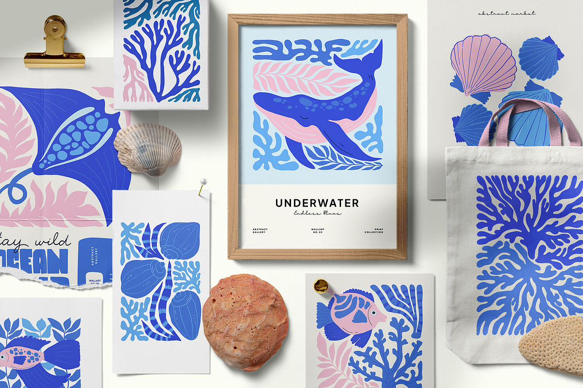 Underwater Wall Art Creator, an Object Graphic by Leleka.Store (Photo 2 of 15)