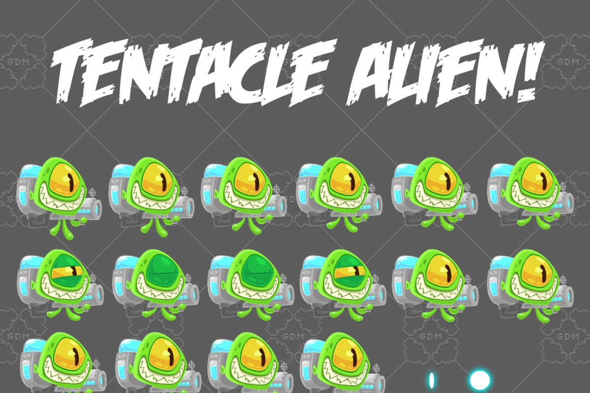 Tentacle Alien, a Graphic by Mike Mac (Photo 2 of 2)