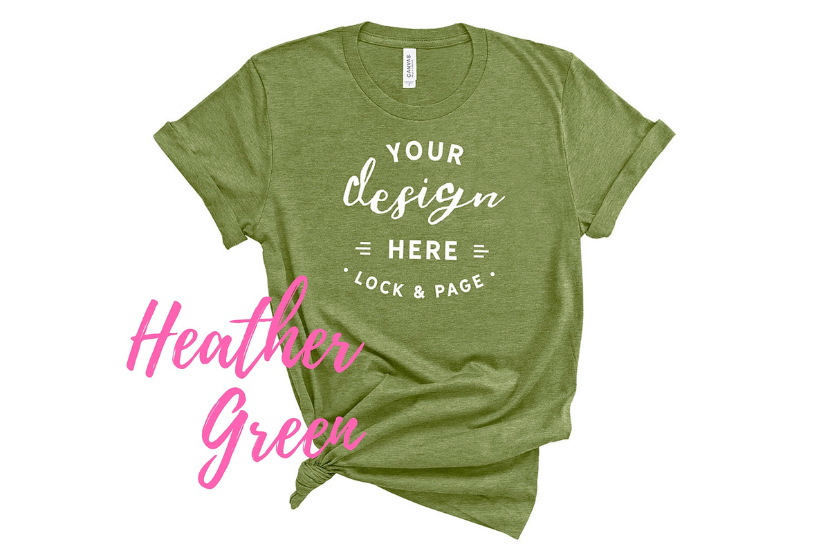 Bella Canvas TShirt Mockups On White, a Shirt Mockup by lock and page (Photo 53 of 92)