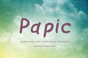 Font Papic, a Script Font by In the clouds (Thumbnail 1 of 6)