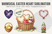 Whimsical Easter Heart Sublimation, an Illustration by Artnoy (Thumbnail 1 of 8)