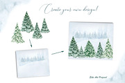 Woodland Landscape Spruce trees, an Illustration by Solo Art Original (Thumbnail 6 of 9)